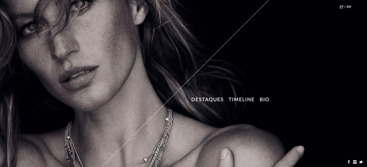 gisele bundchen site em wordpress