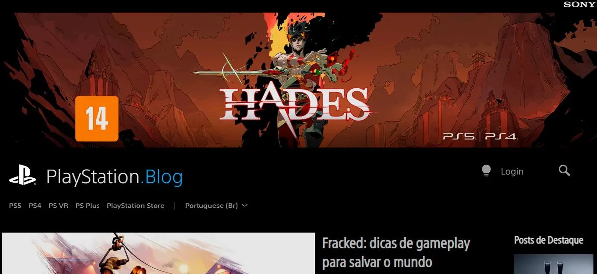 playstation blog em wordpress