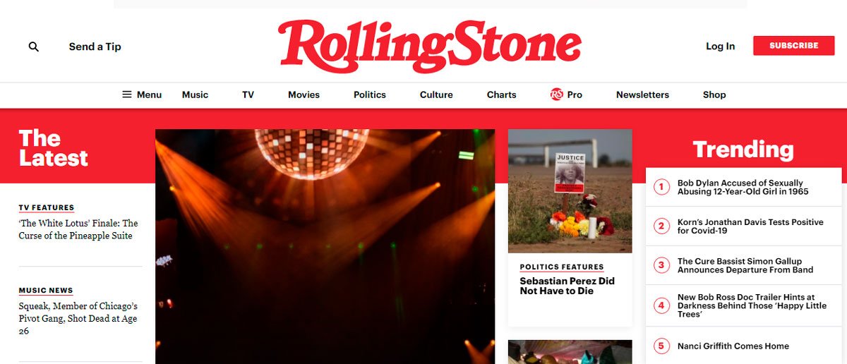 rolling stone site em wordpress