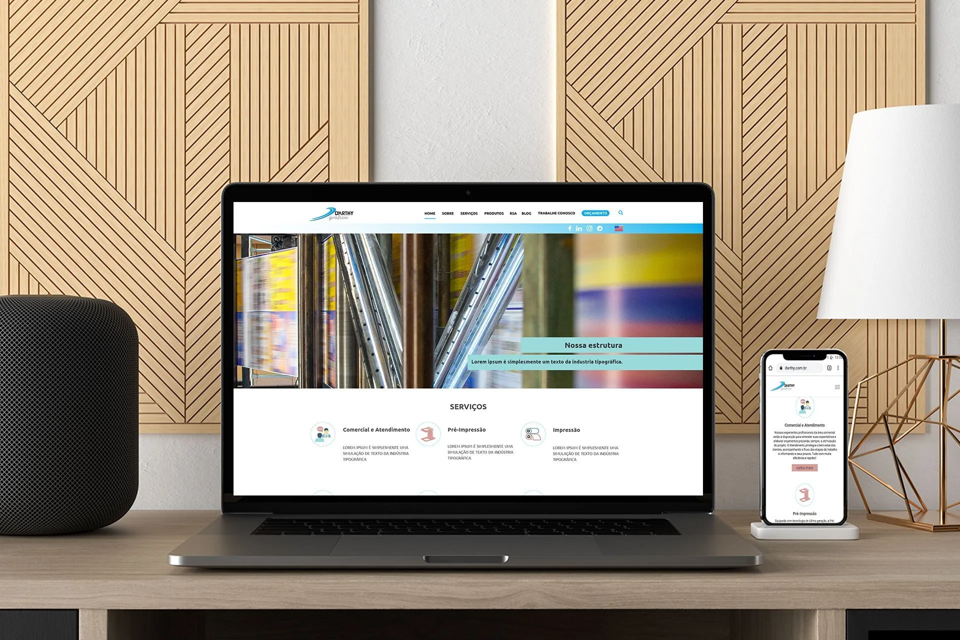 Criacao De Site Em Wordpress Darthy Grafica