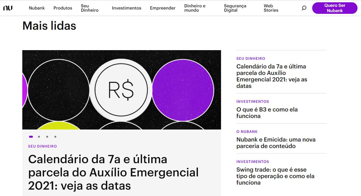 exemplos de marketing de conteúdo nubank