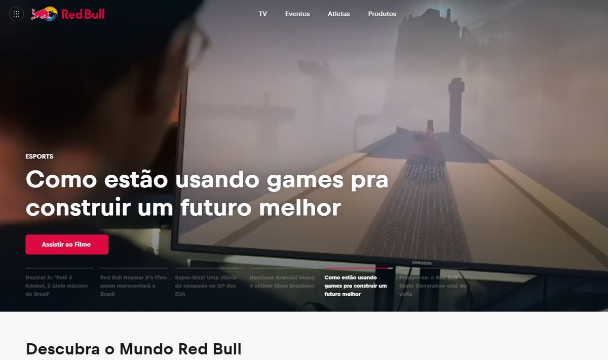 exemplos de marketing de conteúdo red bull