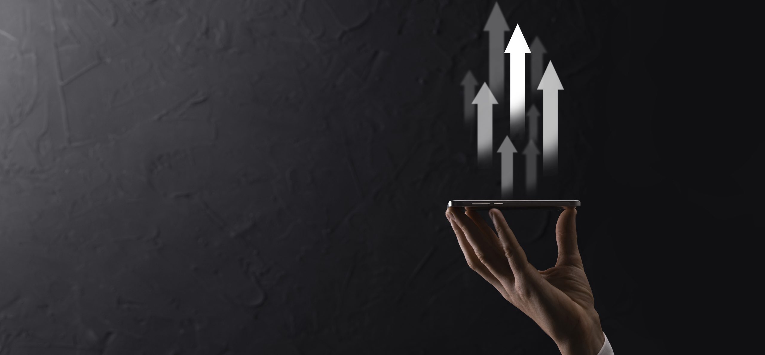 businessman hold sales data and economic growth graph chart. business planning and strategy. analysing trading of exchange. financial and banking. technology digital marketing.profit and growing plan.