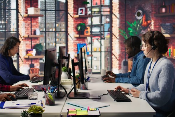 call center agent helping customers regain access to accounts